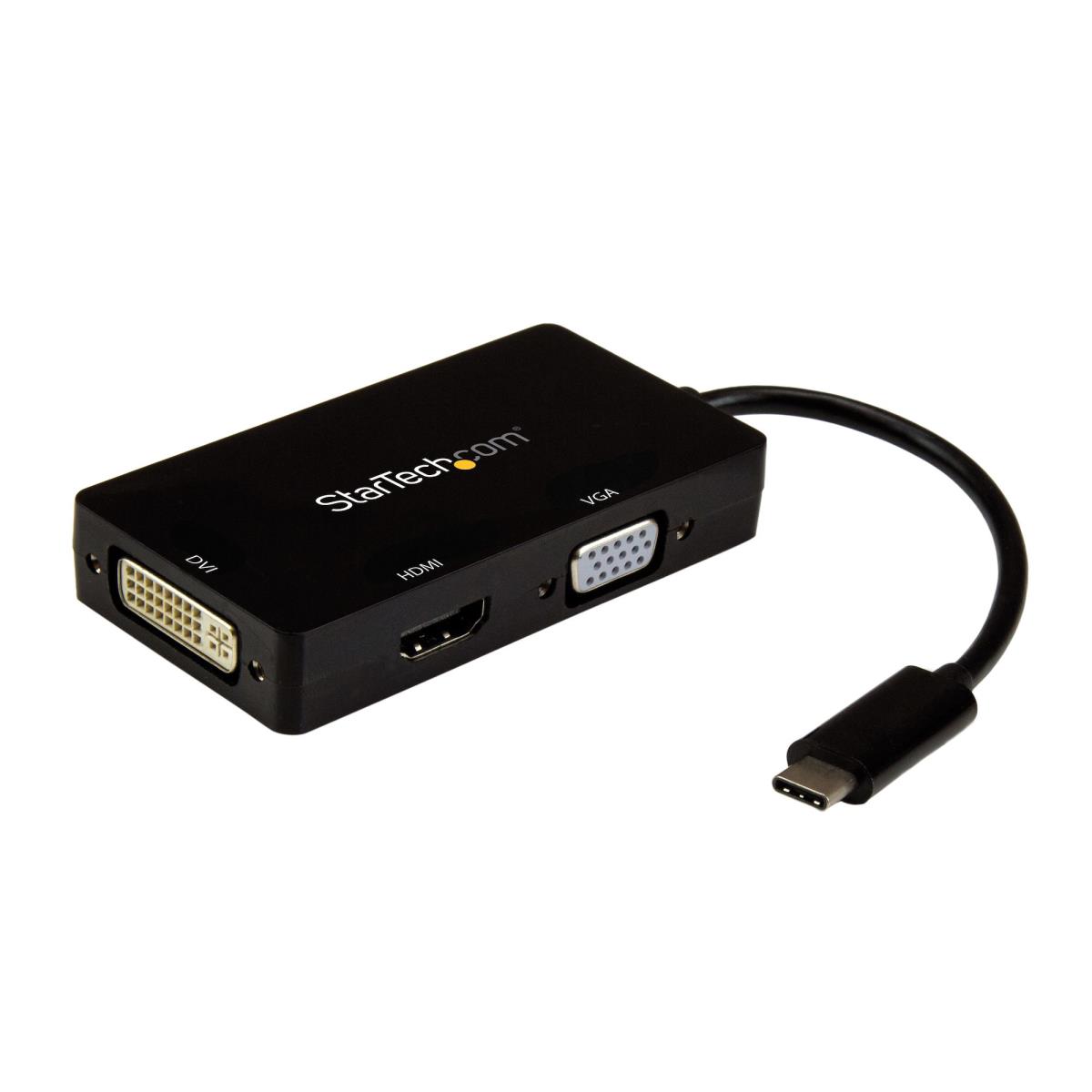 STARTECH.COM Video Converter 3-in-1 - USB Type C To Vga DVI Or Hdmi - 4k