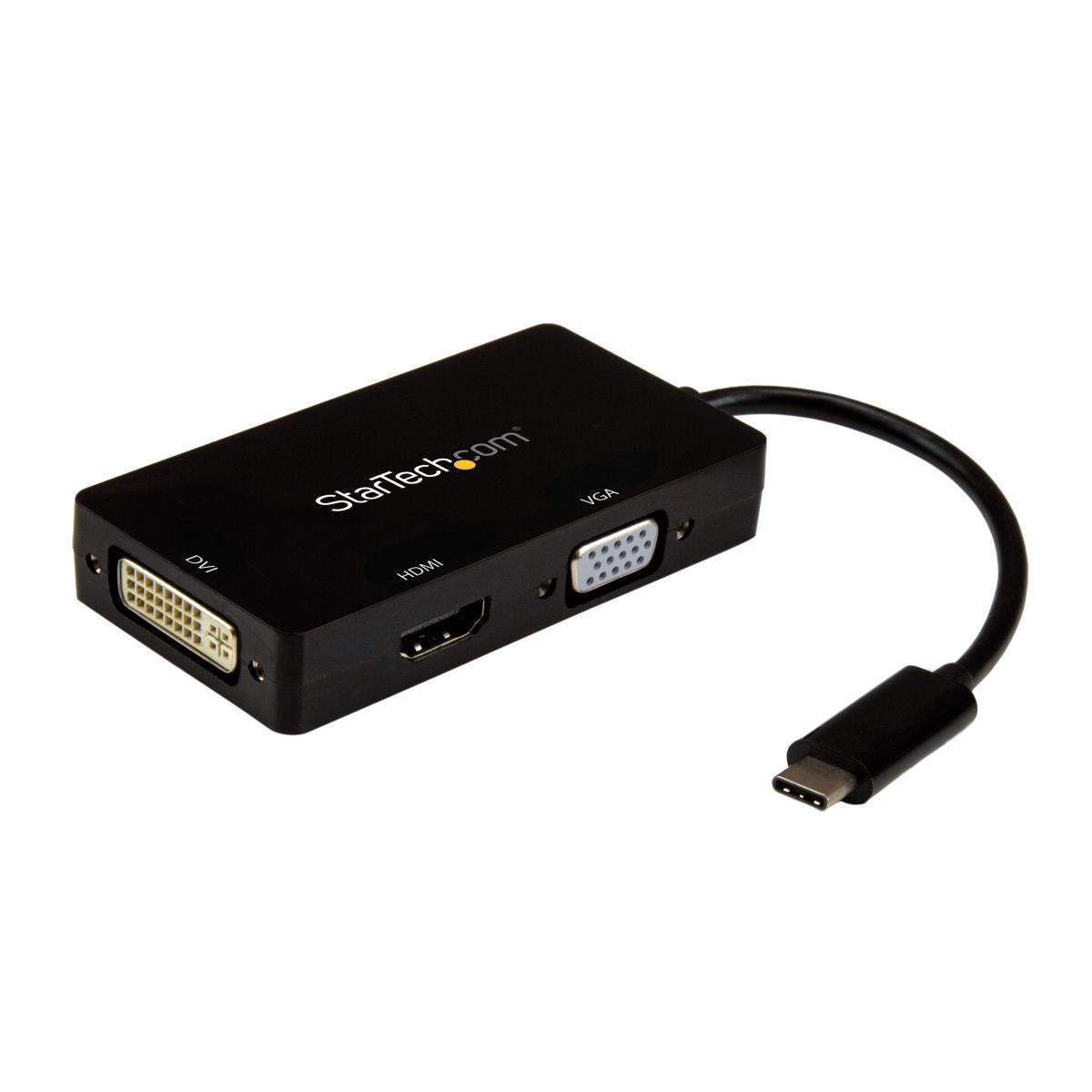 STARTECH.COM Video Converter 3-in-1 - USB Type C To Vga DVI Or Hdmi - 4k