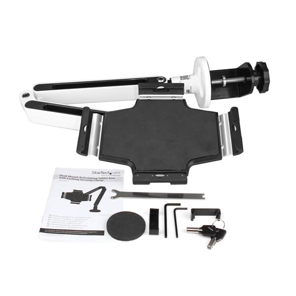STARTECH.COM Desk Mountable Tablet Stand With Articulating Arm White