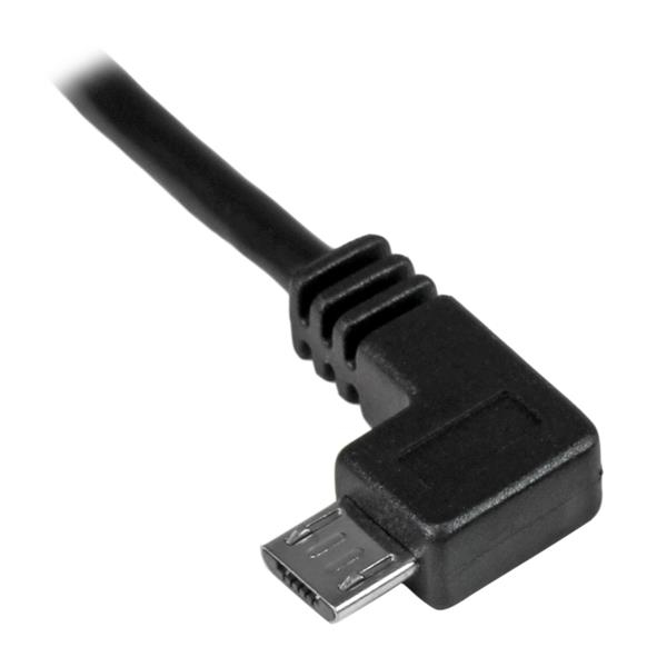 STARTECH.COM Left Angle Micro USB Charge & Sync Cable - 24 Awg 0.5m