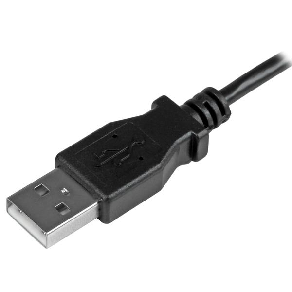 STARTECH.COM Left Angle Micro USB Charge & Sync Cable - 24 Awg 0.5m