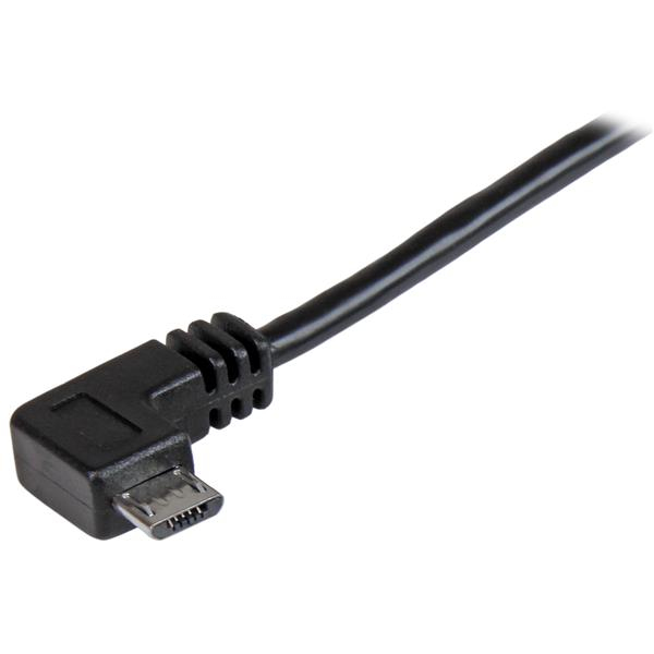STARTECH.COM Right Angle Micro USB Charge & Sync Cable - 24 Awg 0.5m