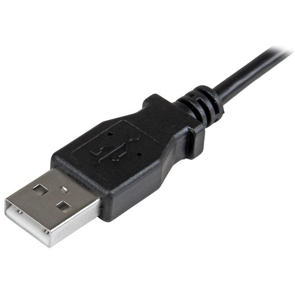STARTECH.COM Right Angle Micro USB Charge & Sync Cable - 24 Awg 0.5m