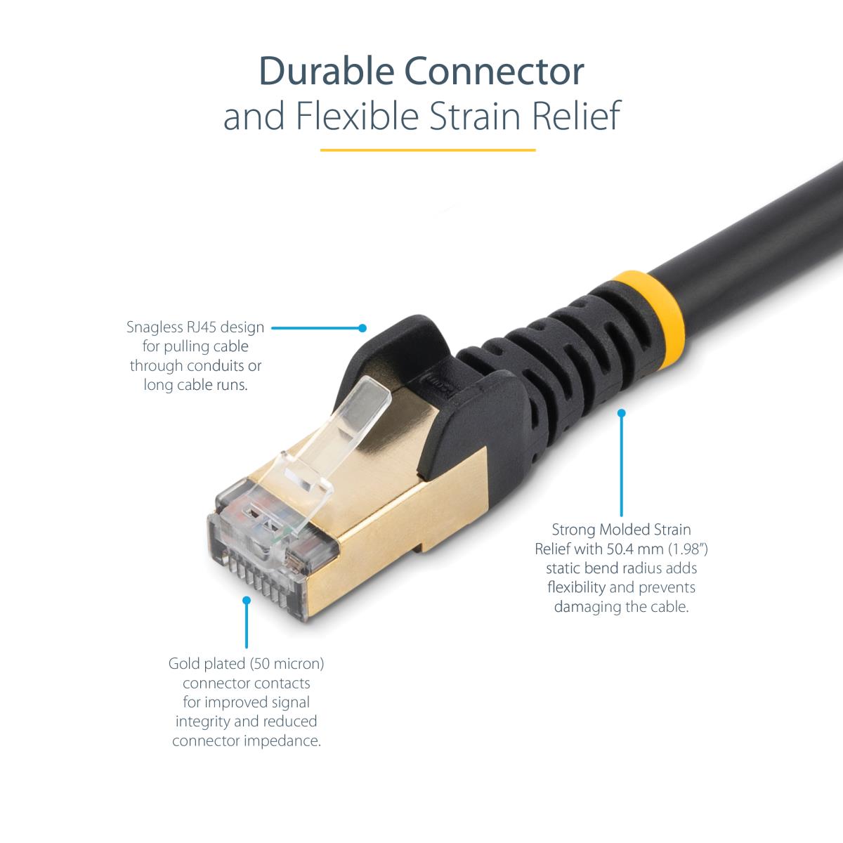 STARTECH.COM Patch Cable - CAT6a - Stp - 3m - Black