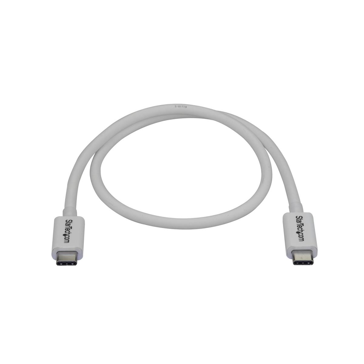 STARTECH.COM Thunderbolt 3 USB-c Cable 50cm 40gbps - White