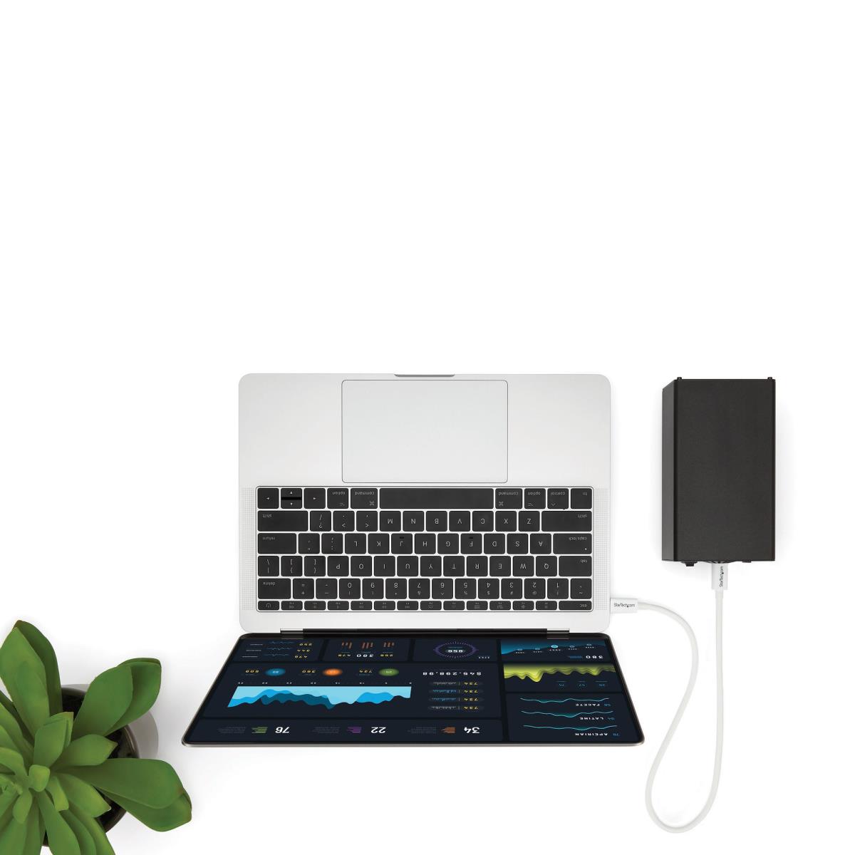 STARTECH.COM Thunderbolt 3 USB-c Cable 50cm 40gbps - White