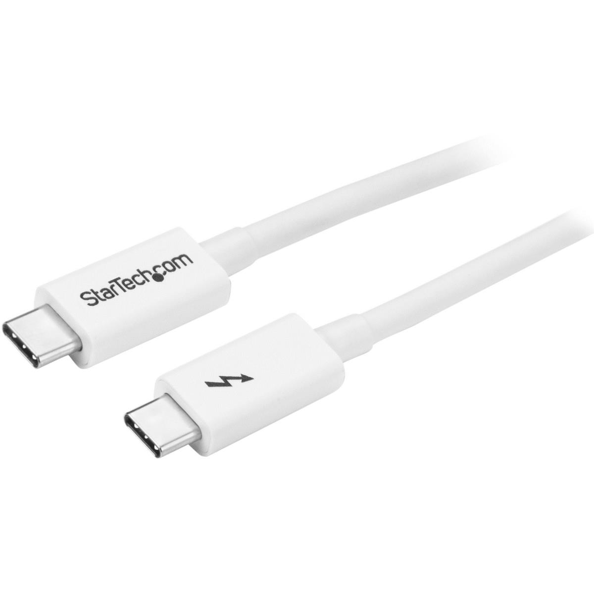 STARTECH.COM Thunderbolt 3 USB C Cable 20gbps - White 1m