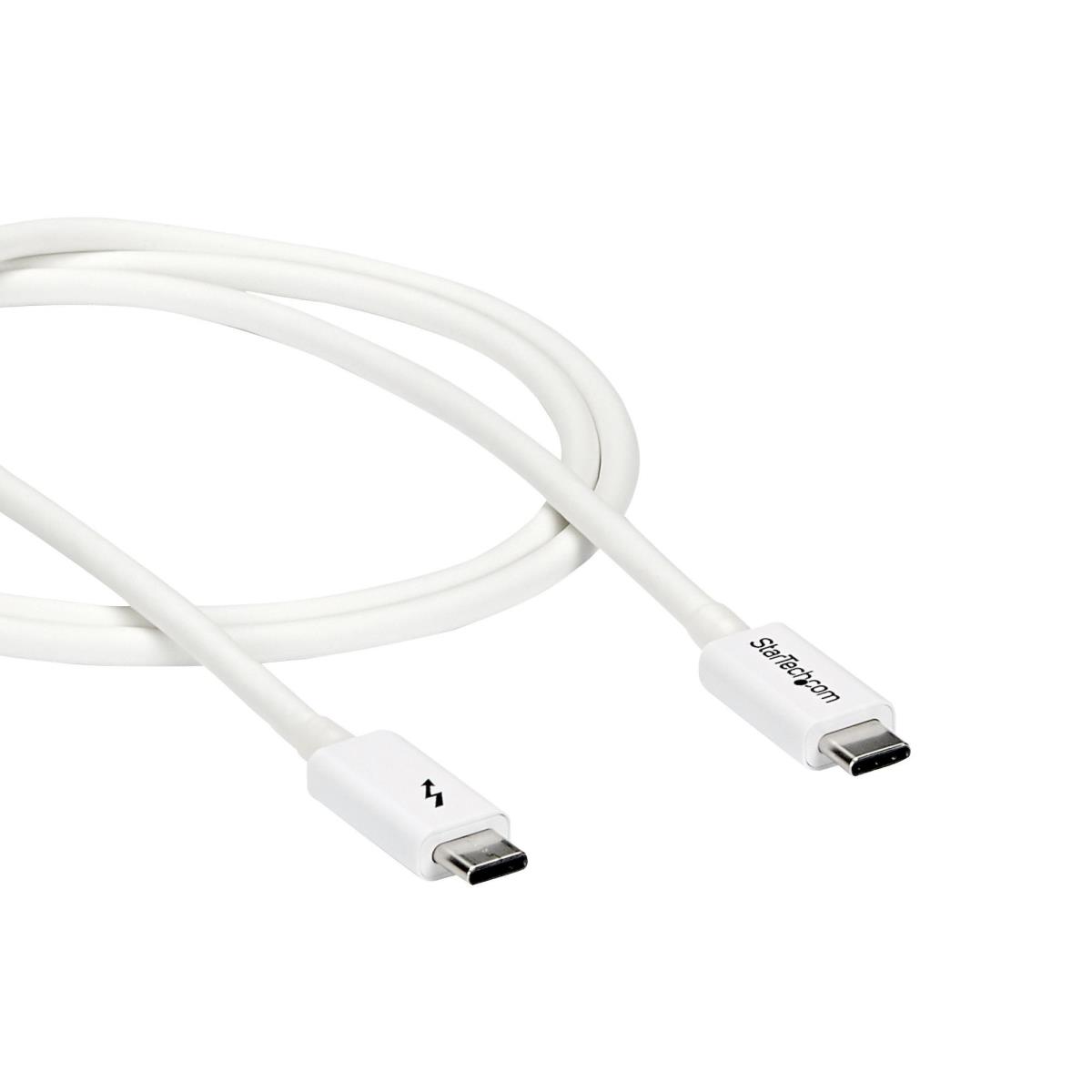 STARTECH.COM Thunderbolt 3 USB C Cable 20gbps - White 1m