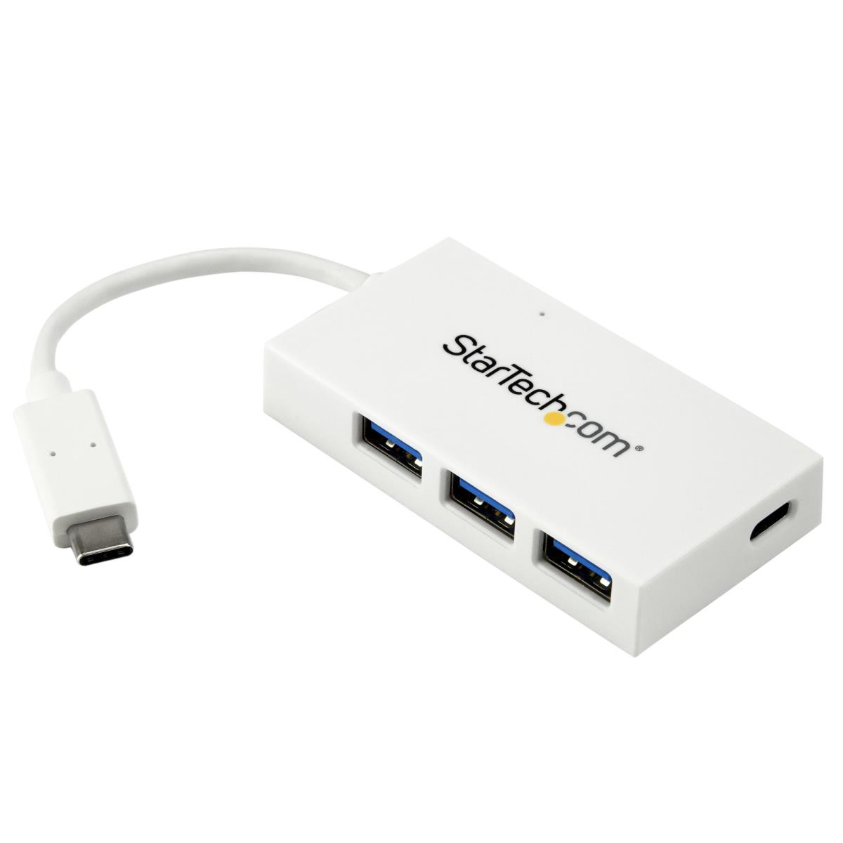 STARTECH.COM Hub 4-port USB 3.0 USB-c Hub - USB-c To 1x USB-c And 3x USB-a - - White