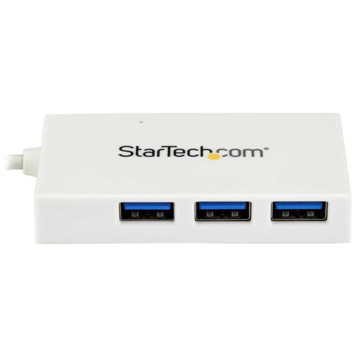 STARTECH.COM Hub 4-port USB 3.0 USB-c Hub - USB-c To 1x USB-c And 3x USB-a - - White
