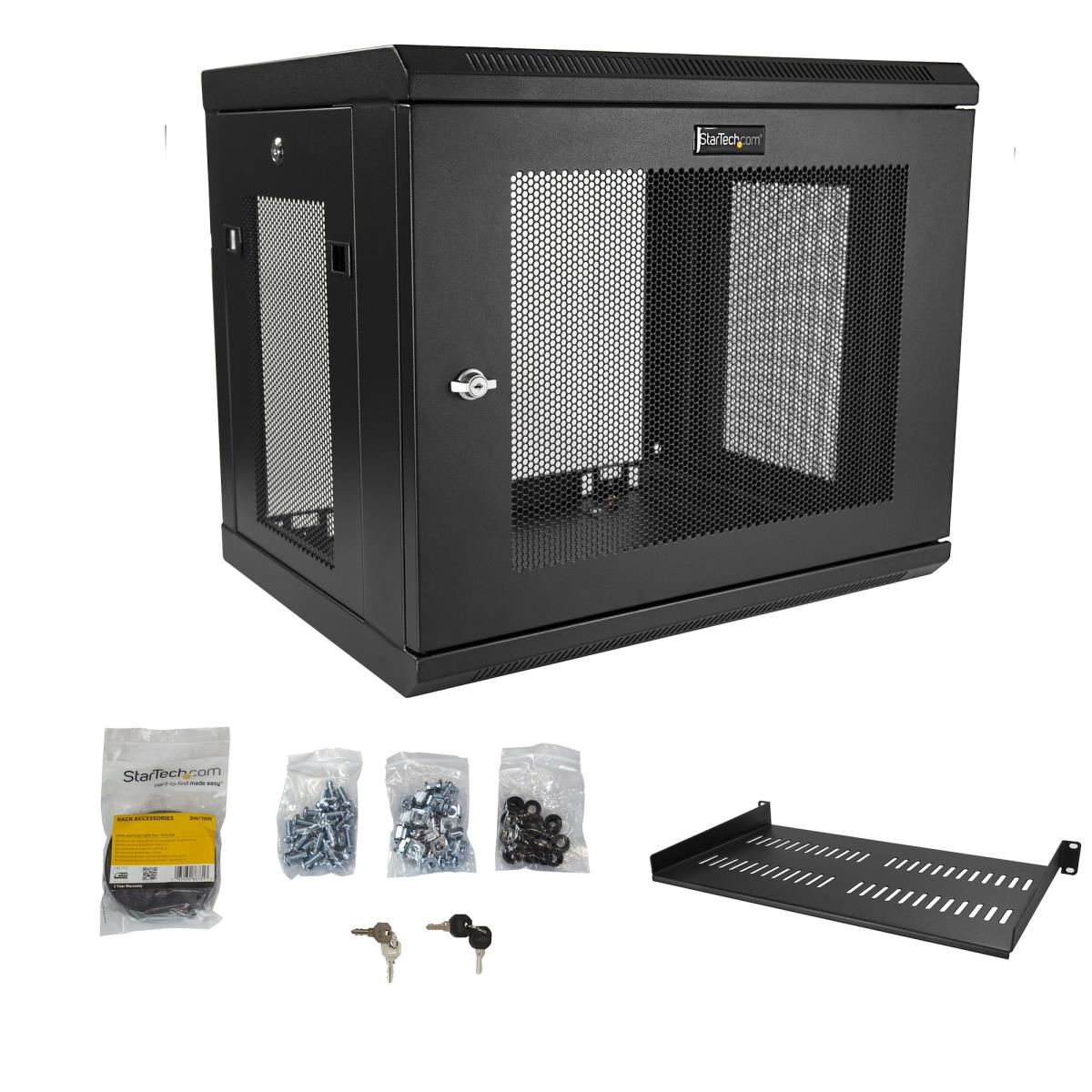 STARTECH.COM 9u Wall Mount Rack - Wall Mount Server And Network Cabinet-17in