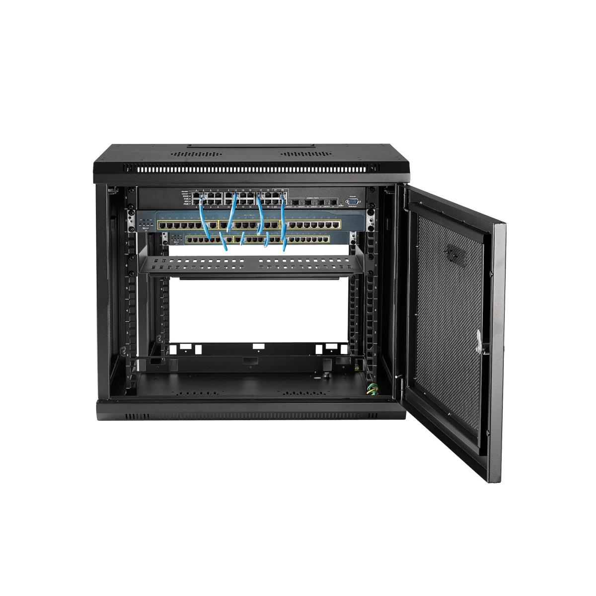 STARTECH.COM 9u Wall Mount Rack - Wall Mount Server And Network Cabinet-17in