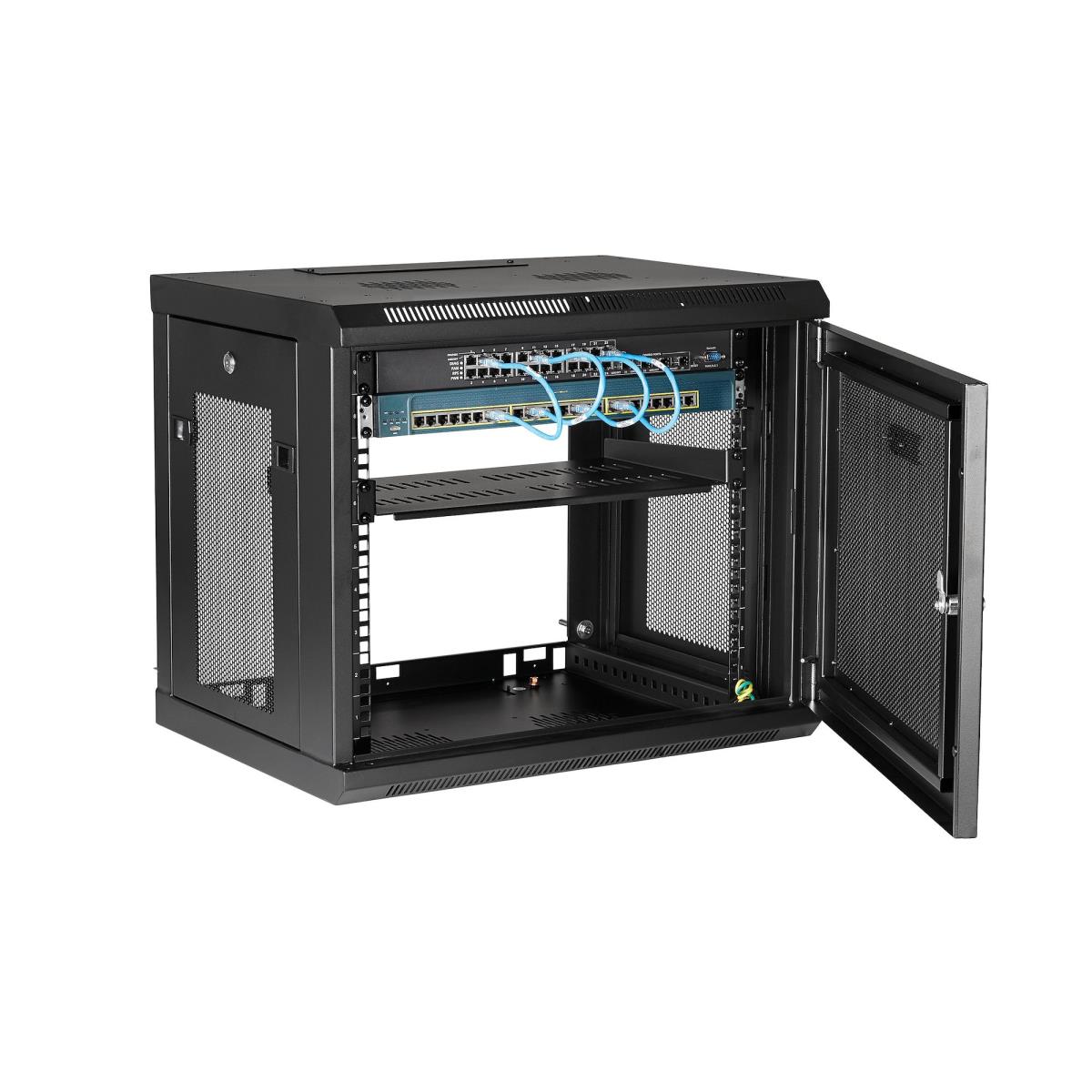 STARTECH.COM 9u Wall Mount Rack - Wall Mount Server And Network Cabinet-17in