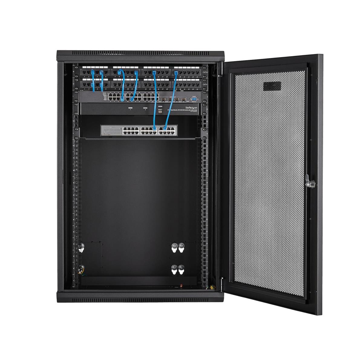STARTECH.COM Server Rack Enclosure With Hinge 18u - Wall Mount Network Rack