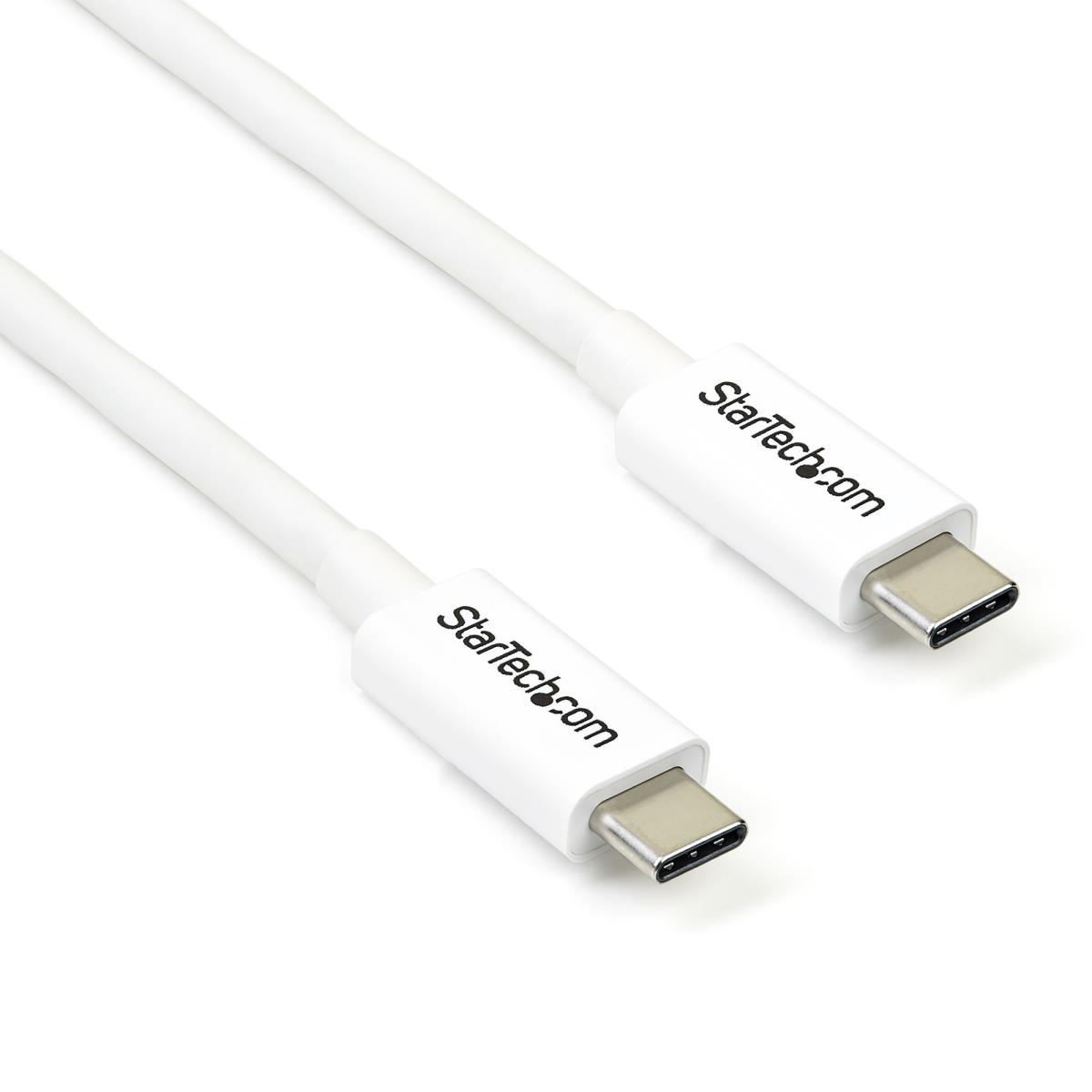 STARTECH.COM Thunderbolt 3 USB C Cable 20gbps 2m White