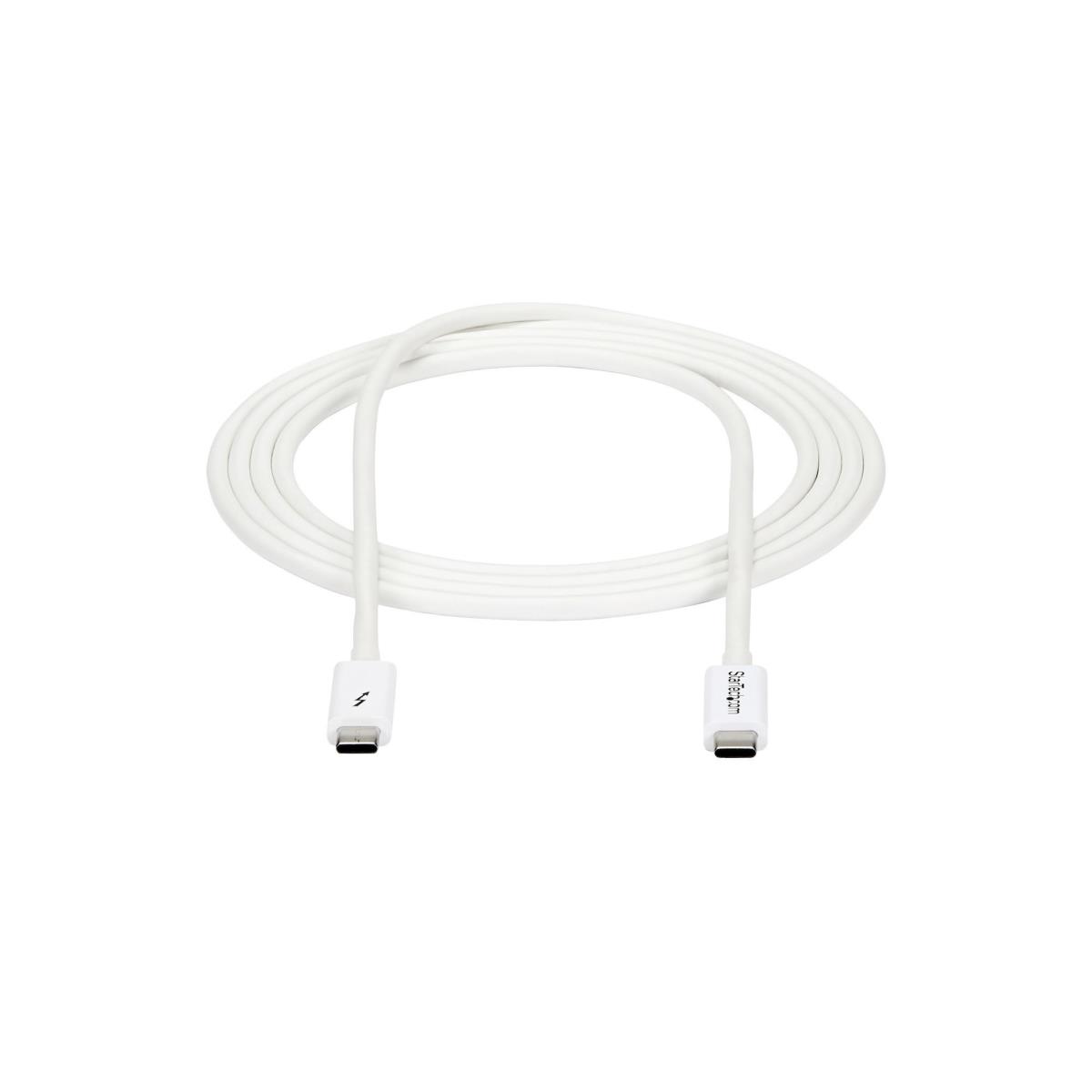 STARTECH.COM Thunderbolt 3 USB C Cable 20gbps 2m White