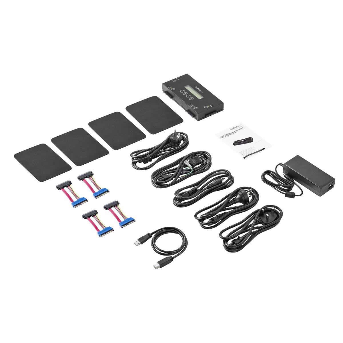 STARTECH.COM Hard Drive Eraser For 63.5 Or 88.9 Mm. SATA Drives - 4-bay