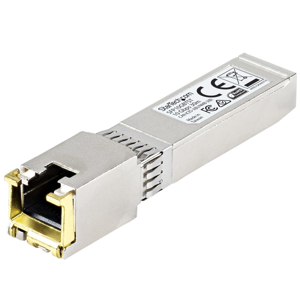 STARTECH.COM Msa Compliant 10 Gigabit Copper Rj45 Sfp+ Transceiver Module - 10gbase-t - 30m - Taa Compliant