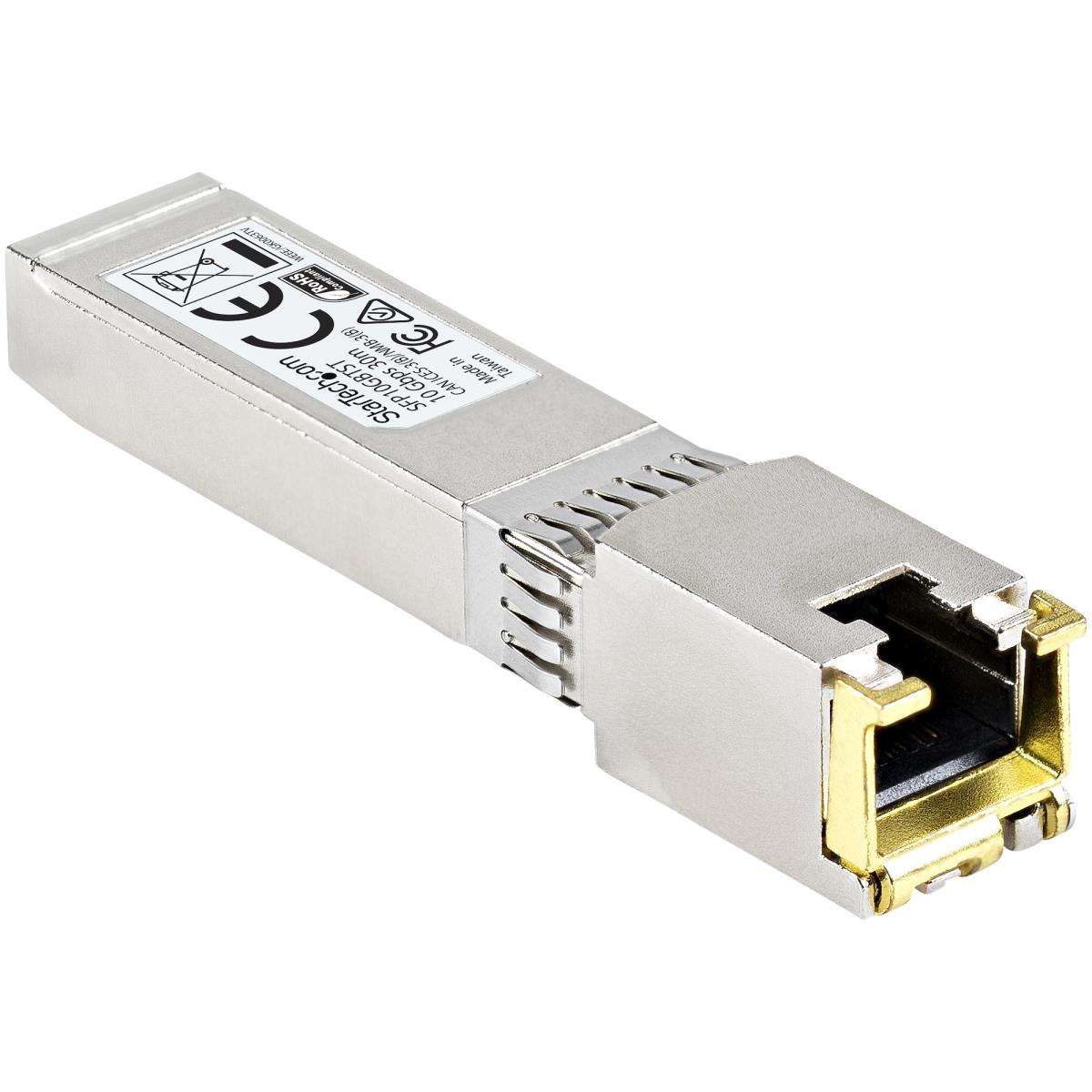 STARTECH.COM Msa Compliant 10 Gigabit Copper Rj45 Sfp+ Transceiver Module - 10gbase-t - 30m - Taa Compliant
