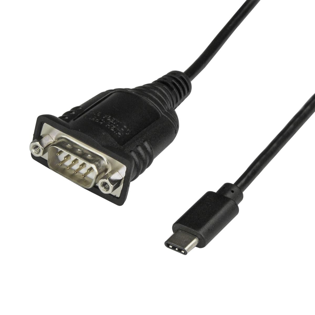 STARTECH.COM Converter Cable USB C To Serial Adapter With Com Retention