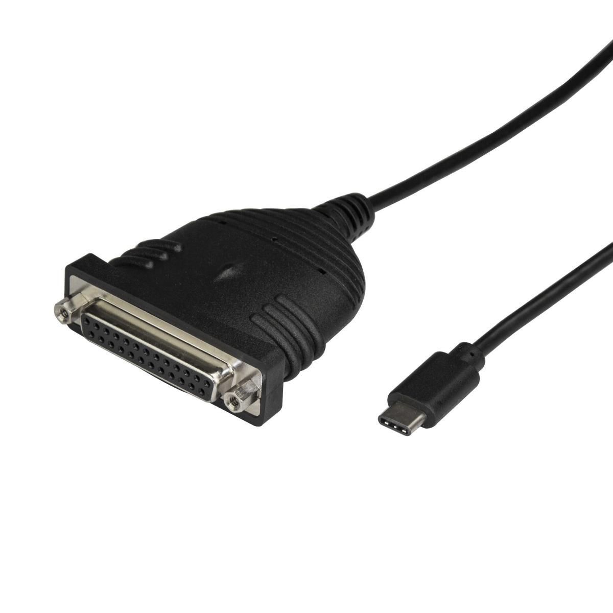 STARTECH.COM USB C To Parallel Printer Cable USB To Db25 Printer Cable