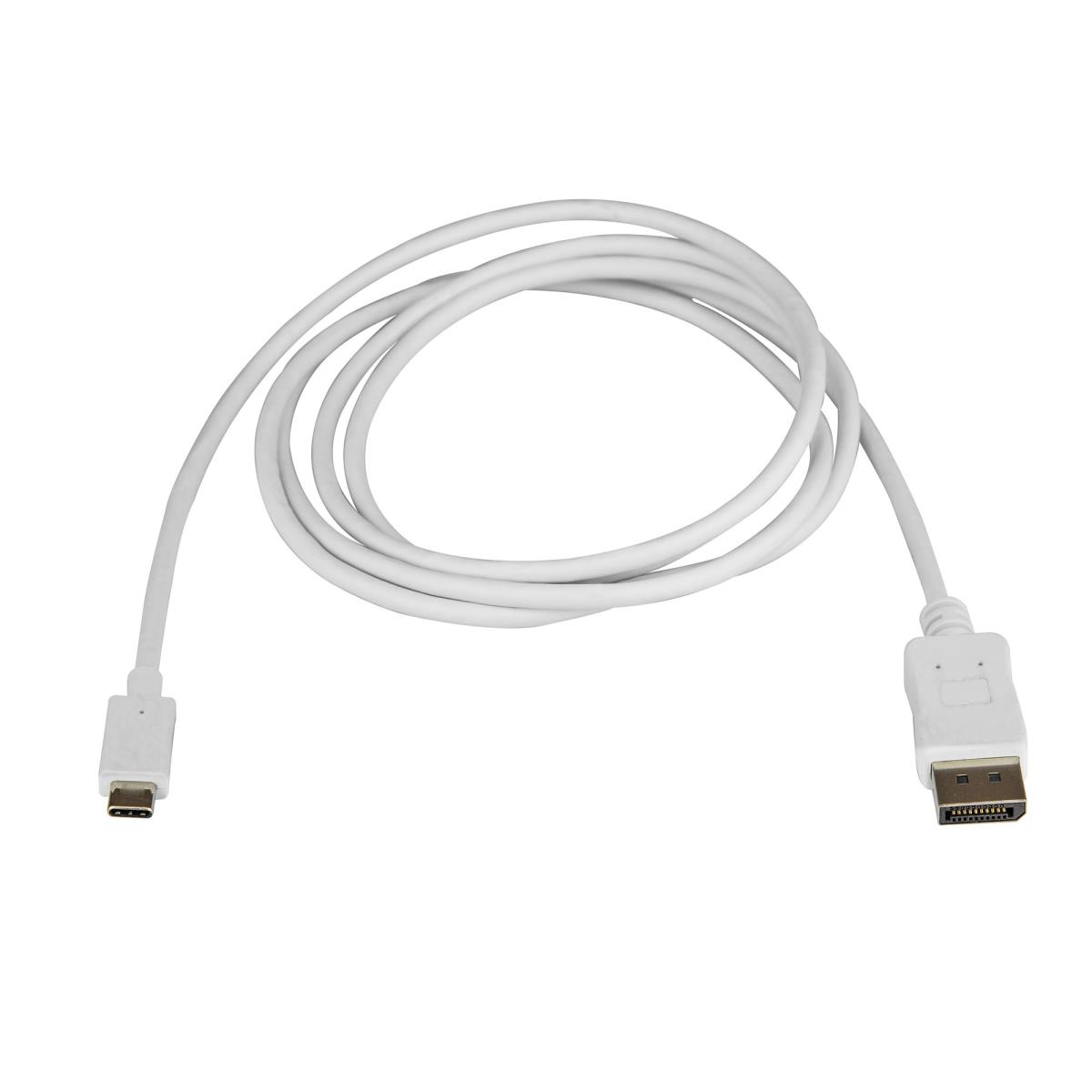 STARTECH.COM USB-c To DisplayPort Adapter Cable White - 2m