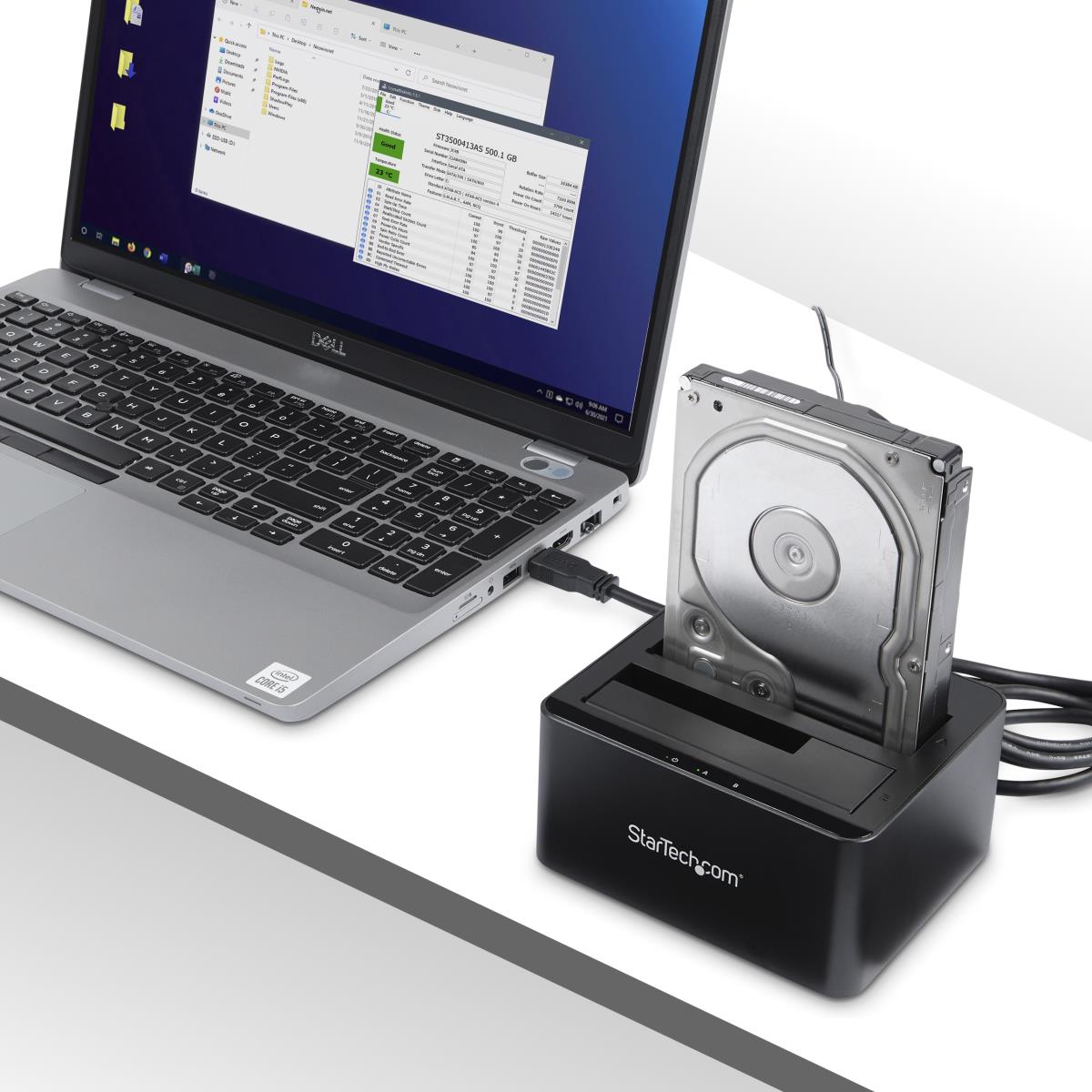 STARTECH.COM Docking Station - Dual-bay SATA HDD For 2 X 2.5/3.5in SATA SSDs/HDDs - USB 3.0