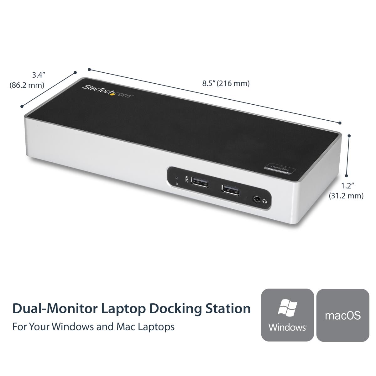 STARTECH.COM Docking Station - Dual Monitor Hdmi And DVI / Vga - USB 3.0