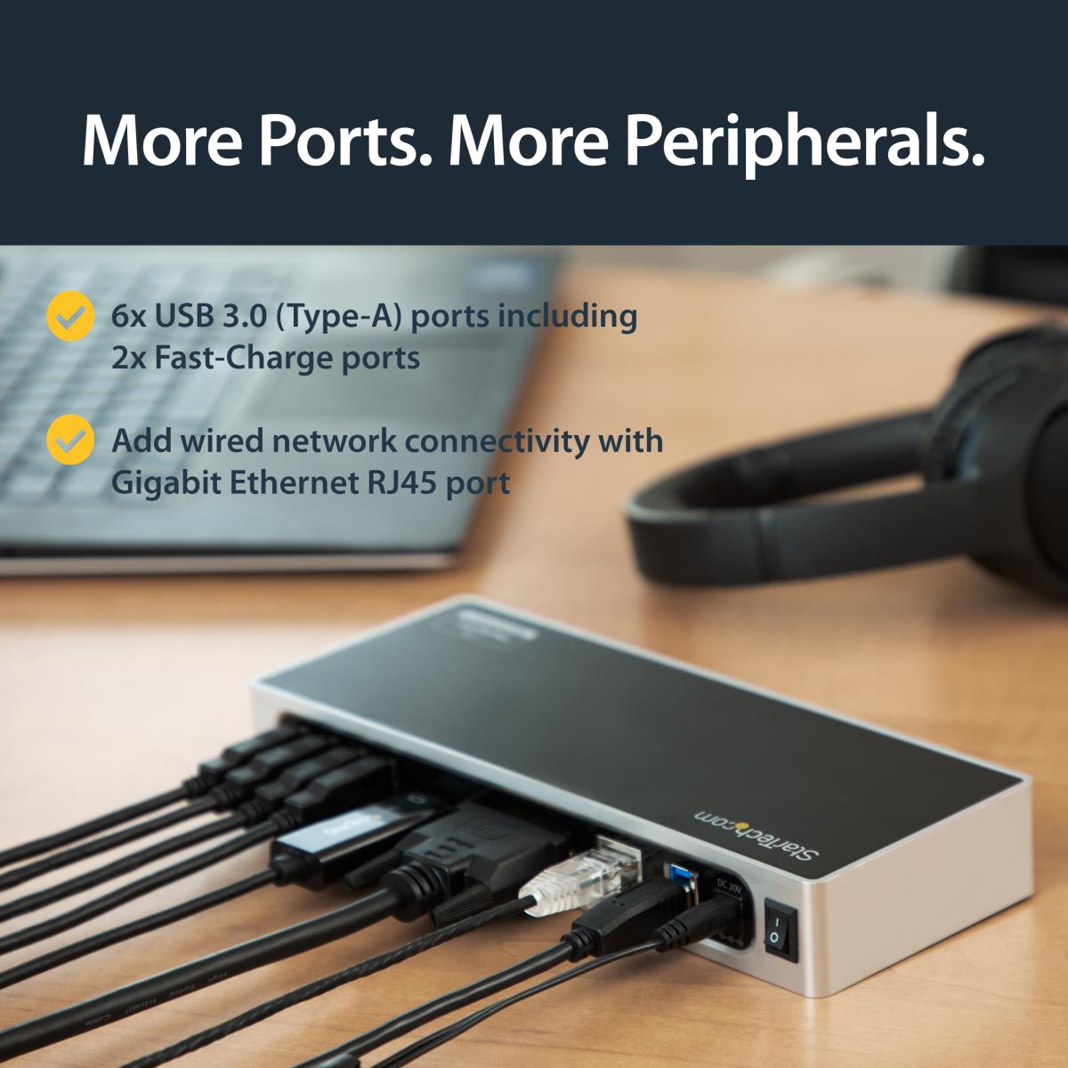 STARTECH.COM Docking Station - Dual Monitor Hdmi And DVI / Vga - USB 3.0