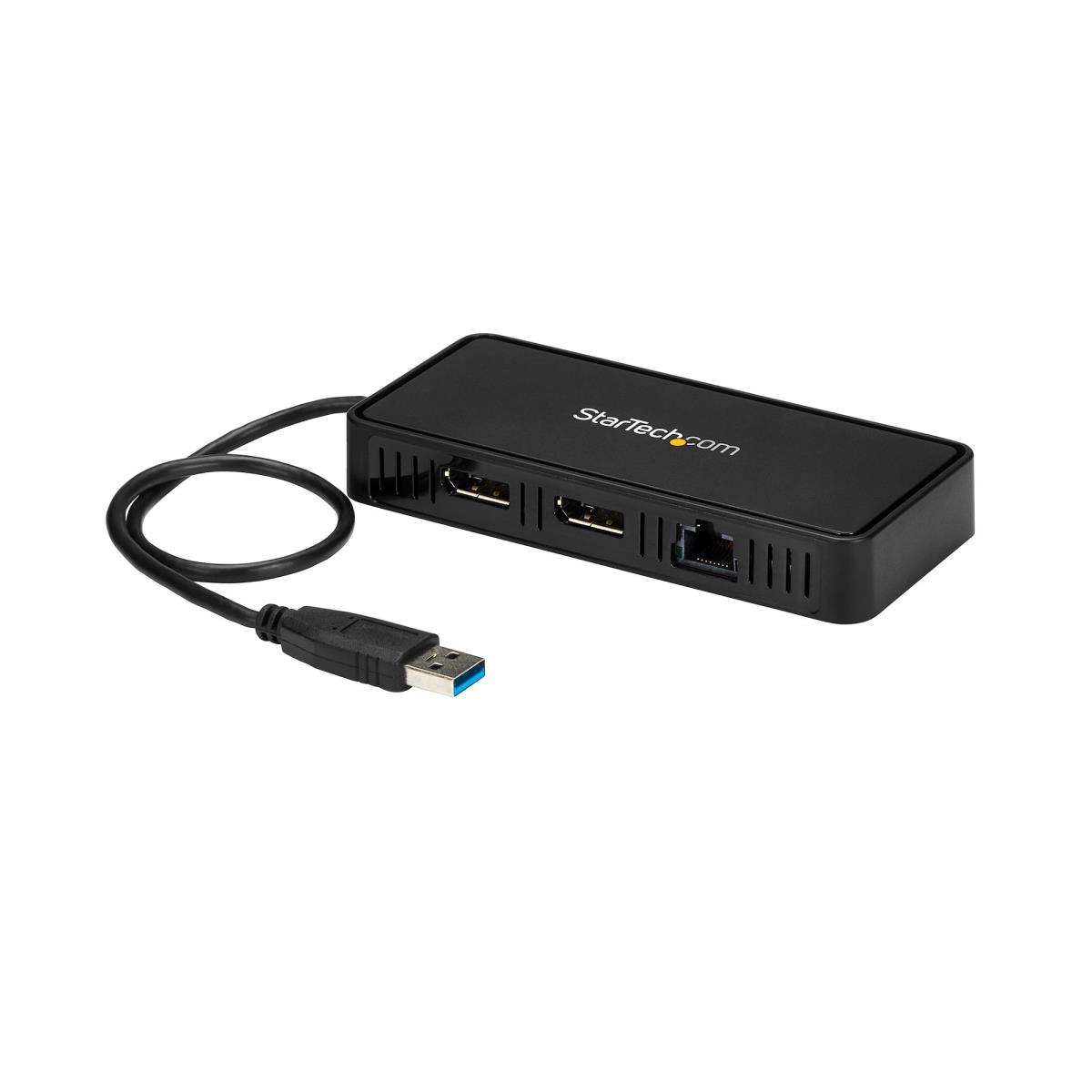 STARTECH.COM Mini Docking Station - USB To Dual DisplayPort With Gbe Lan - Dual 4k 60 Hz