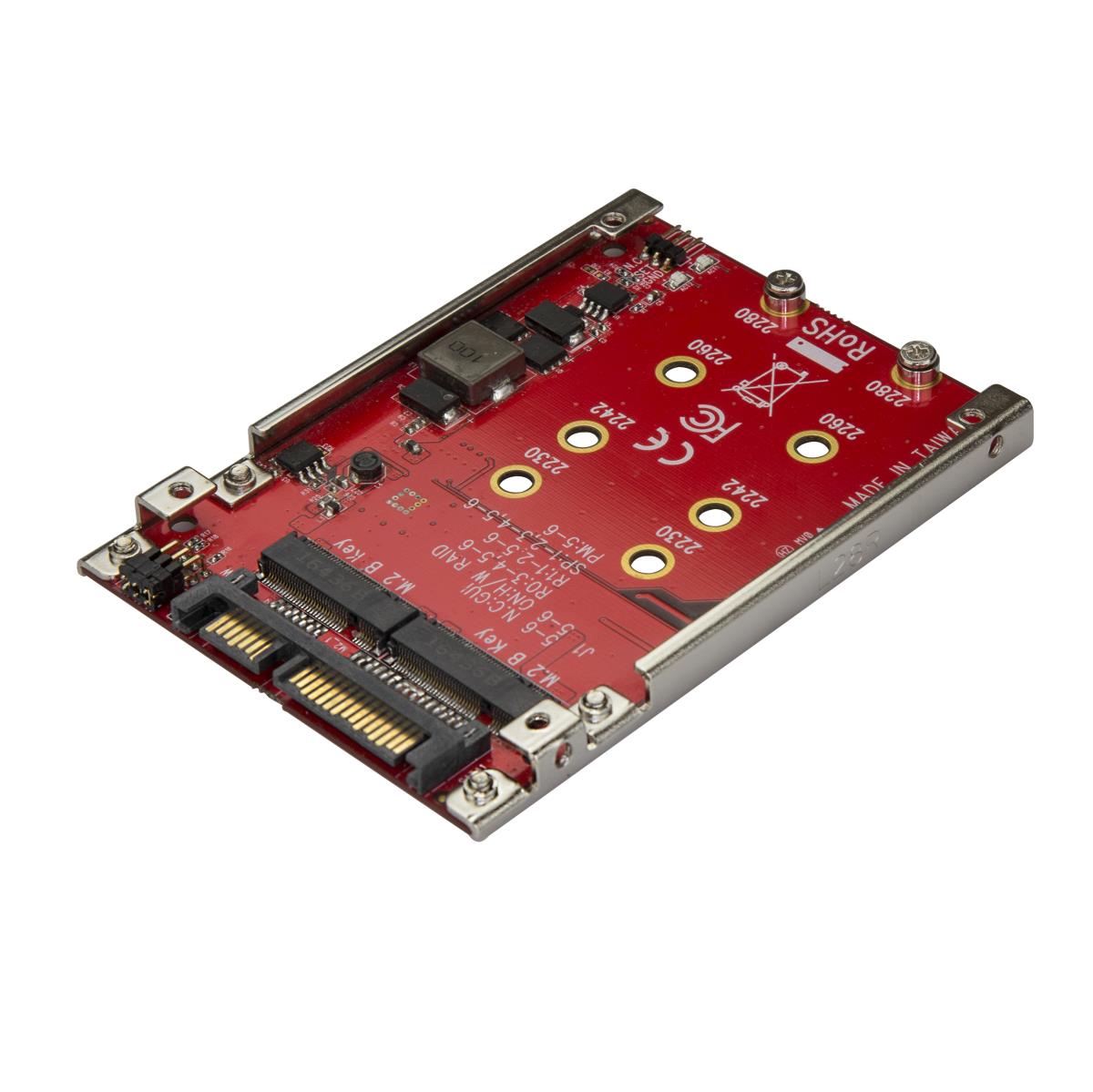STARTECH.COM Dual-slot M.2 Drive To SATA Adapter For 2.5in Drive Bay - Raid