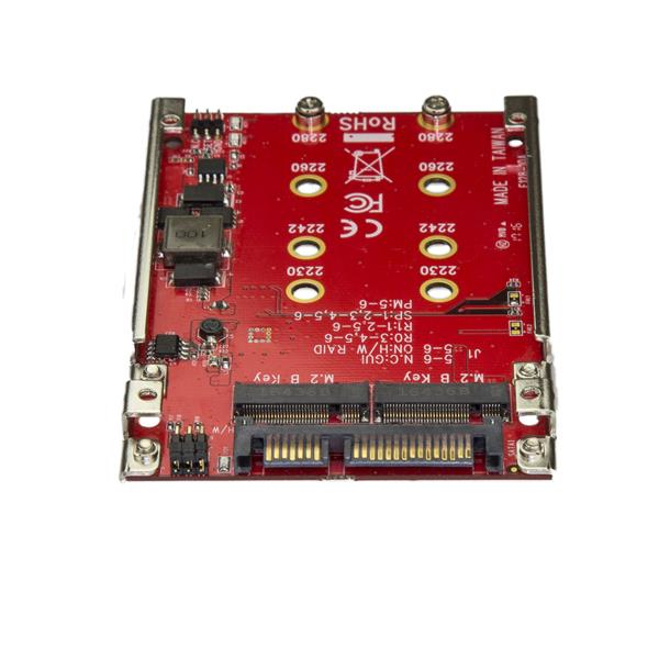 STARTECH.COM Dual-slot M.2 Drive To SATA Adapter For 2.5in Drive Bay - Raid