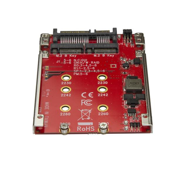 STARTECH.COM Dual-slot M.2 Drive To SATA Adapter For 2.5in Drive Bay - Raid
