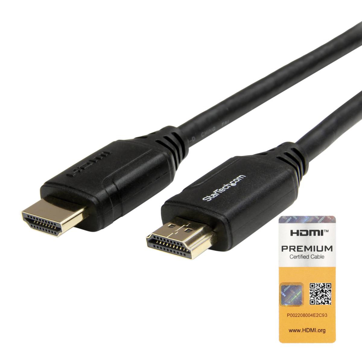STARTECH.COM Premium High Speed Hdmi Cable With Ethernet - 4k 60hz - 0.5m