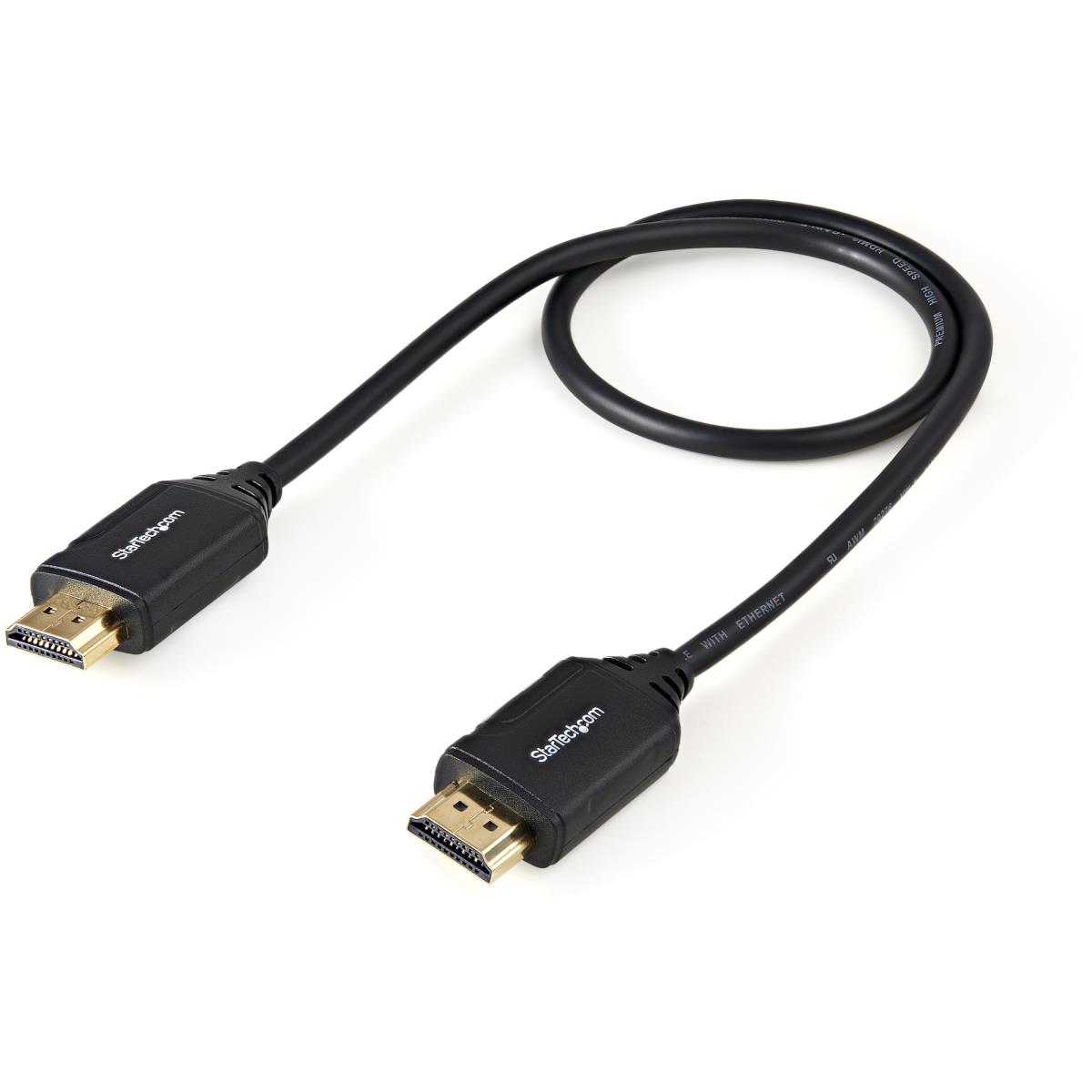 STARTECH.COM Premium High Speed Hdmi Cable With Ethernet - 4k 60hz - 0.5m