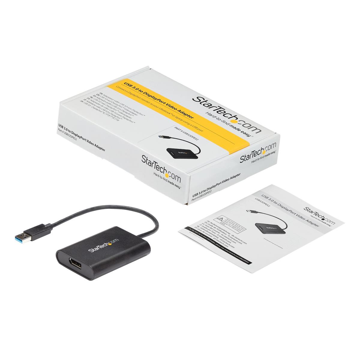 STARTECH.COM USB To DisplayPort Adapter - USB 3.0 - 4k 30hz
