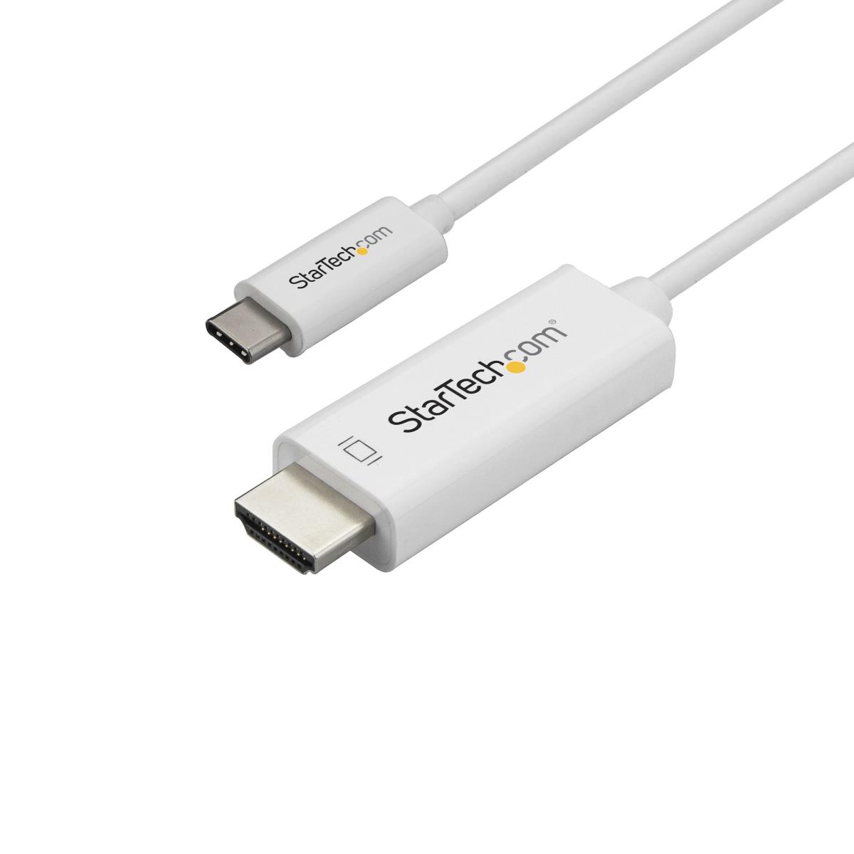 STARTECH.COM USB C To Hdmi Cable - 4k At 60 Hz - White - 1m