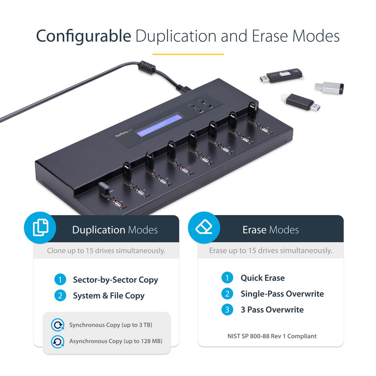 STARTECH.COM Standalone USB Duplicator / Eraser -flash Drives