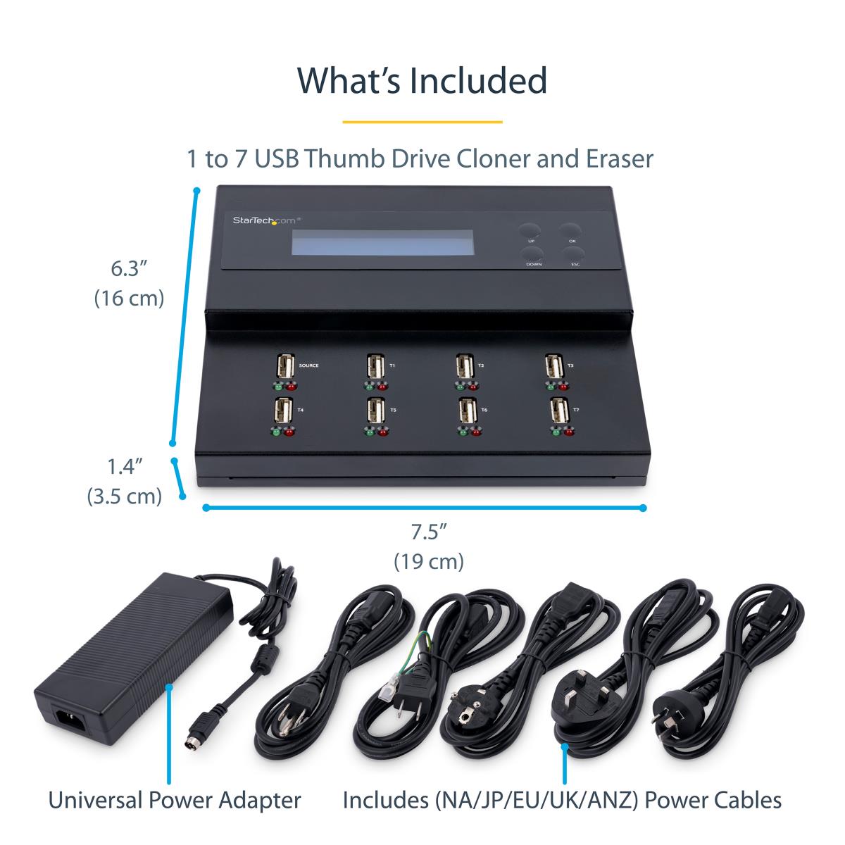 STARTECH.COM Standalone USB Duplicator 1:7 / Eraser -flash Drives