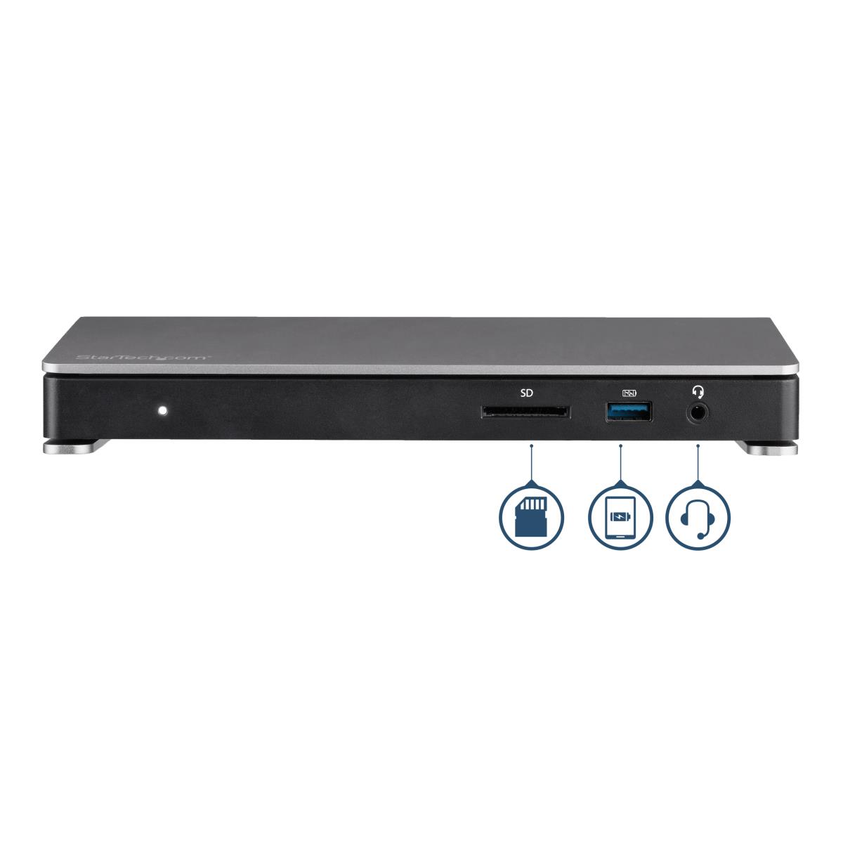 STARTECH.COM Dock - Thunderbolt 3 Dual 4k 60hz Monitor With 6x USB 3.0 Ports