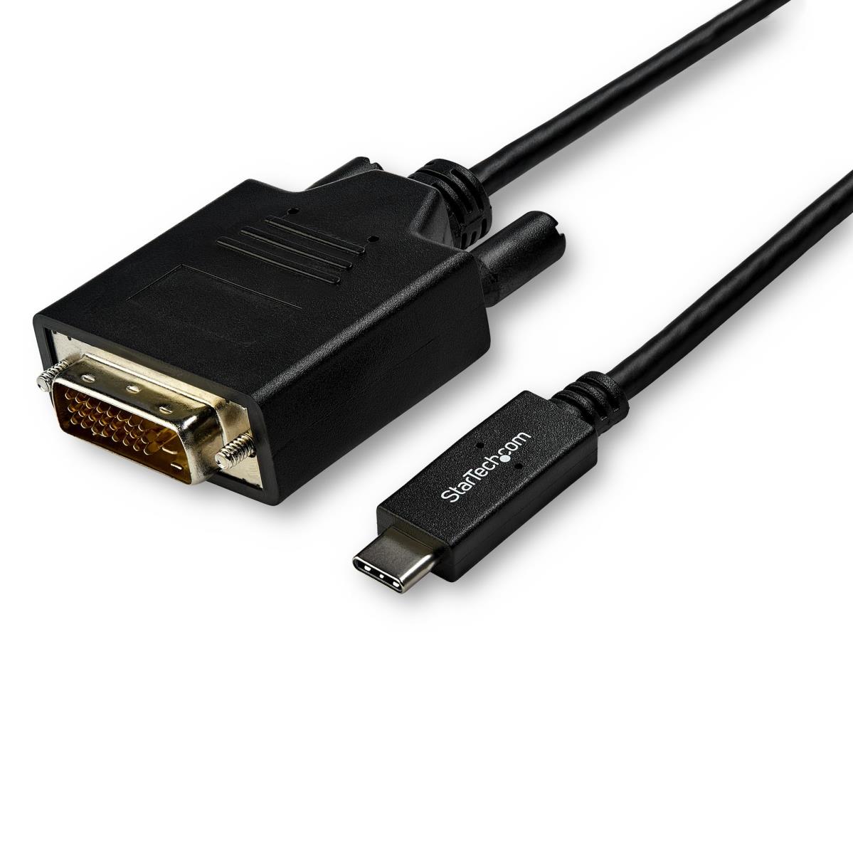 STARTECH.COM USB-c To DVI Cable - 1920 X 1200 - Black 3m