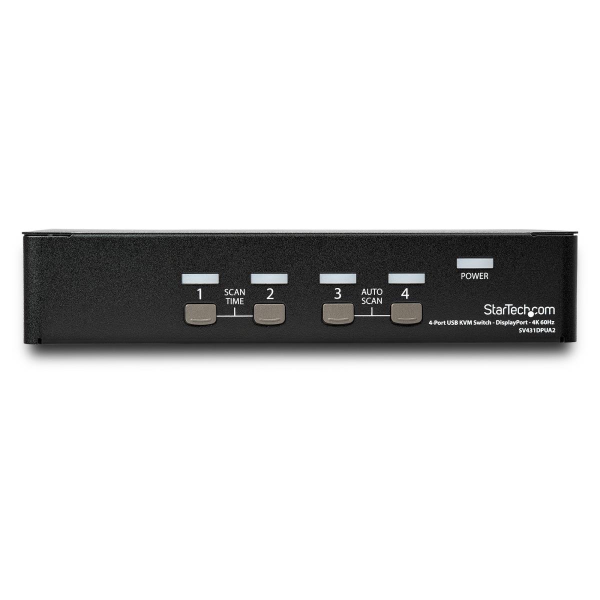 STARTECH.COM KVM Switch - DisplayPort 4-port - 4k 60hz