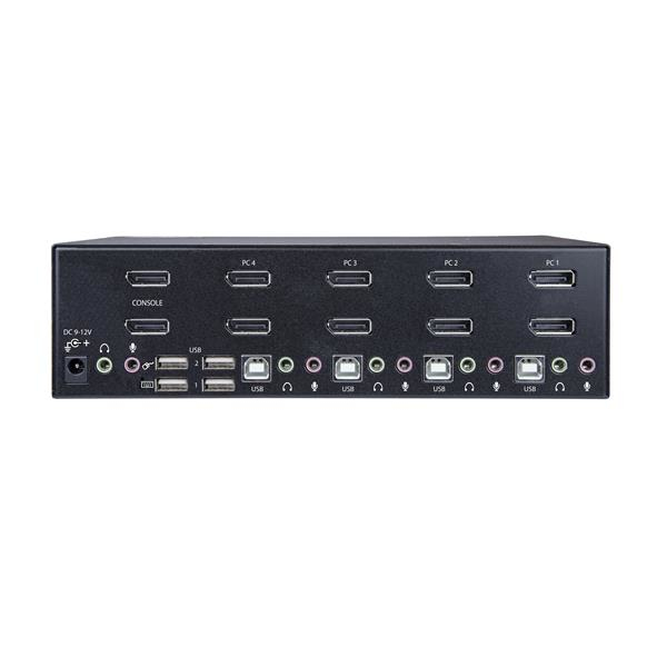 STARTECH.COM KVM Switch - Dual DisplayPort 4-port - 4k 60hz