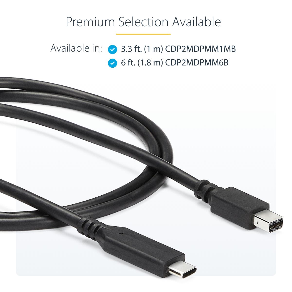 STARTECH.COM USB C To Mini Dp Cable - 4k 60hz 1m Black