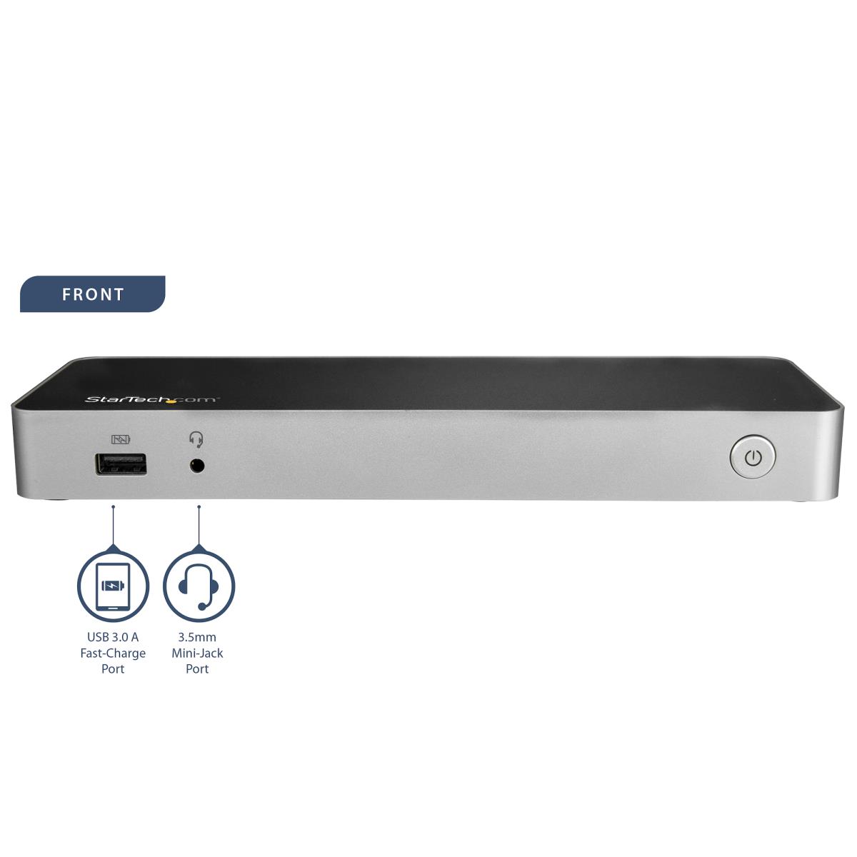 STARTECH.COM Docking Station - USB-c Dual-4k Monitor For Laptops - 60w USB Power Delivery - Sd Card Reader