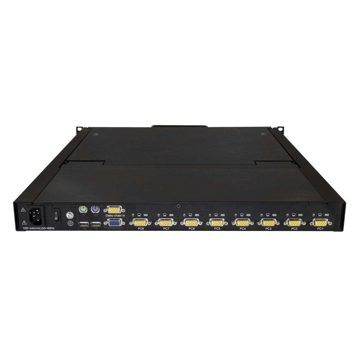 STARTECH.COM Rackmount KVM Console 8-port - Ps/2 & USB - 1u - 19in Display