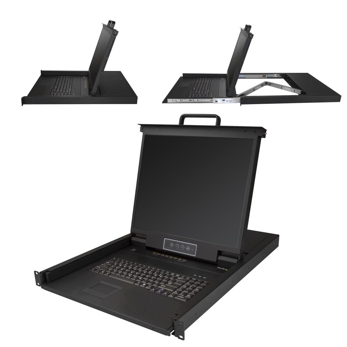 STARTECH.COM Rackmount KVM Console 8-port - Ps/2 & USB - 1u - 19in Display