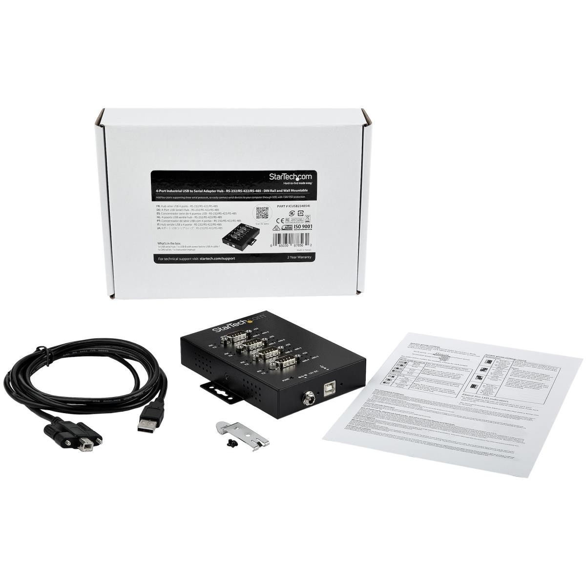 STARTECH.COM Industrial USB To Rs232/422/485 Serial Adapter - 4-port