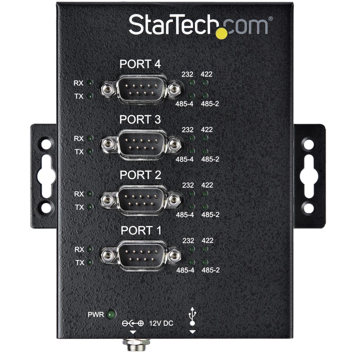 STARTECH.COM Industrial USB To Rs232/422/485 Serial Adapter - 4-port