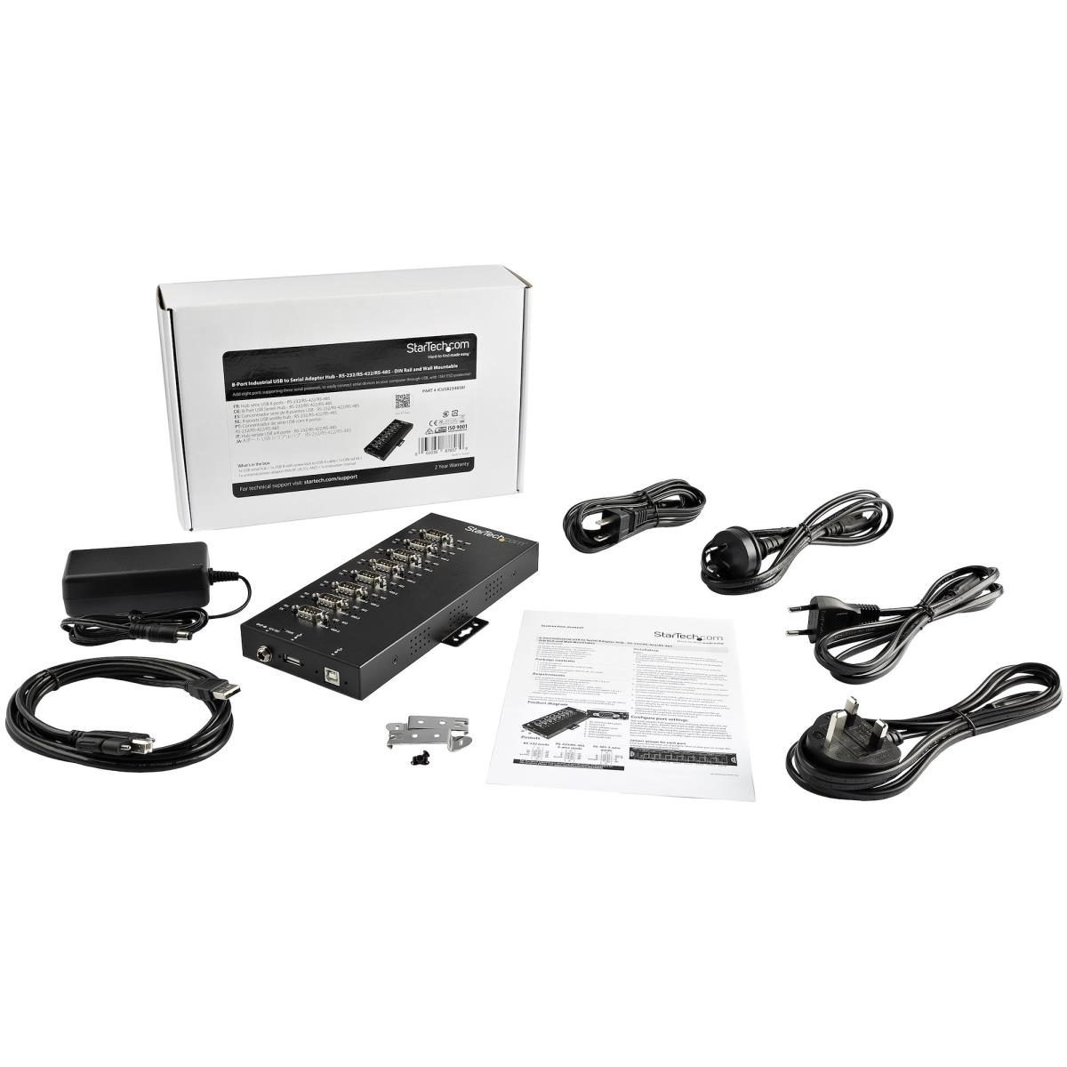 STARTECH.COM Industrial USB To Rs232/422/485 Serial Adapter - 8-port